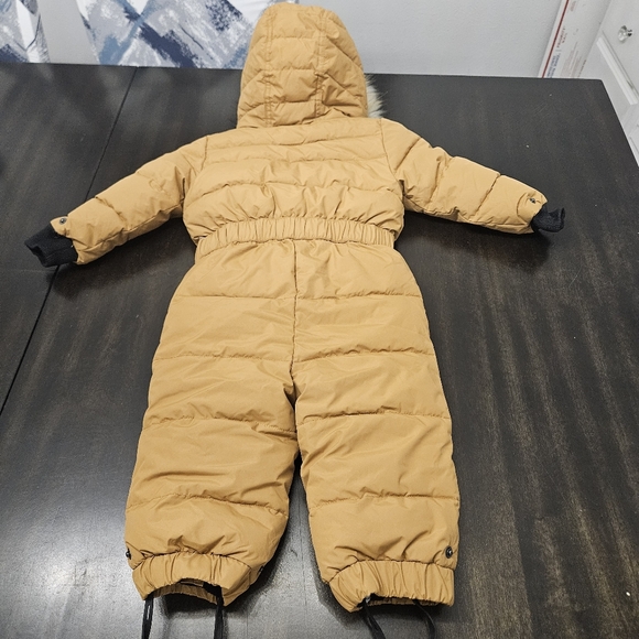 Deux par Deux Baby Unisex One Piece Baby Snowsuit Brown Sugar 24 month NWOT - Picture 7 of 9